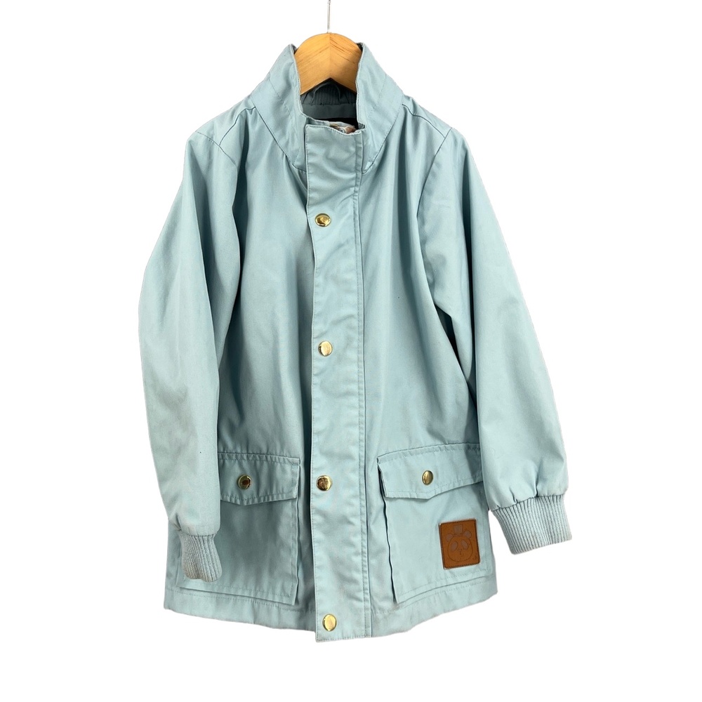 Mini Rodini Kids Utility Jacket Blue Lightweight Eco-Conscious 116/122‎ (6-7)
